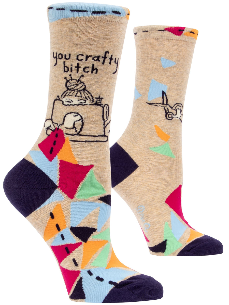 Women's You Crafty B*tch Crew Socks