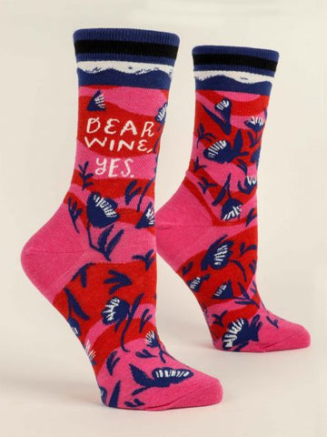 Women's Dear Wine Crew Socks