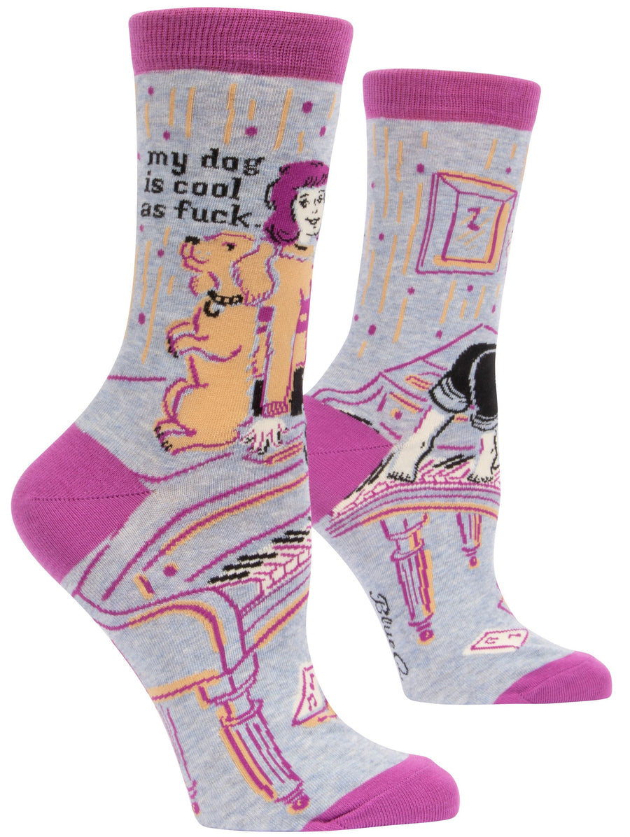 Women's My Dog is Cool  AF Crew Socks