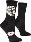 Women's Get Sh*t Done Later Crew Socks