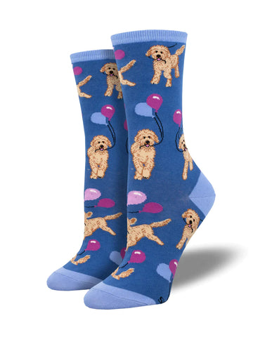 Women's Doodle Party Crew Socks