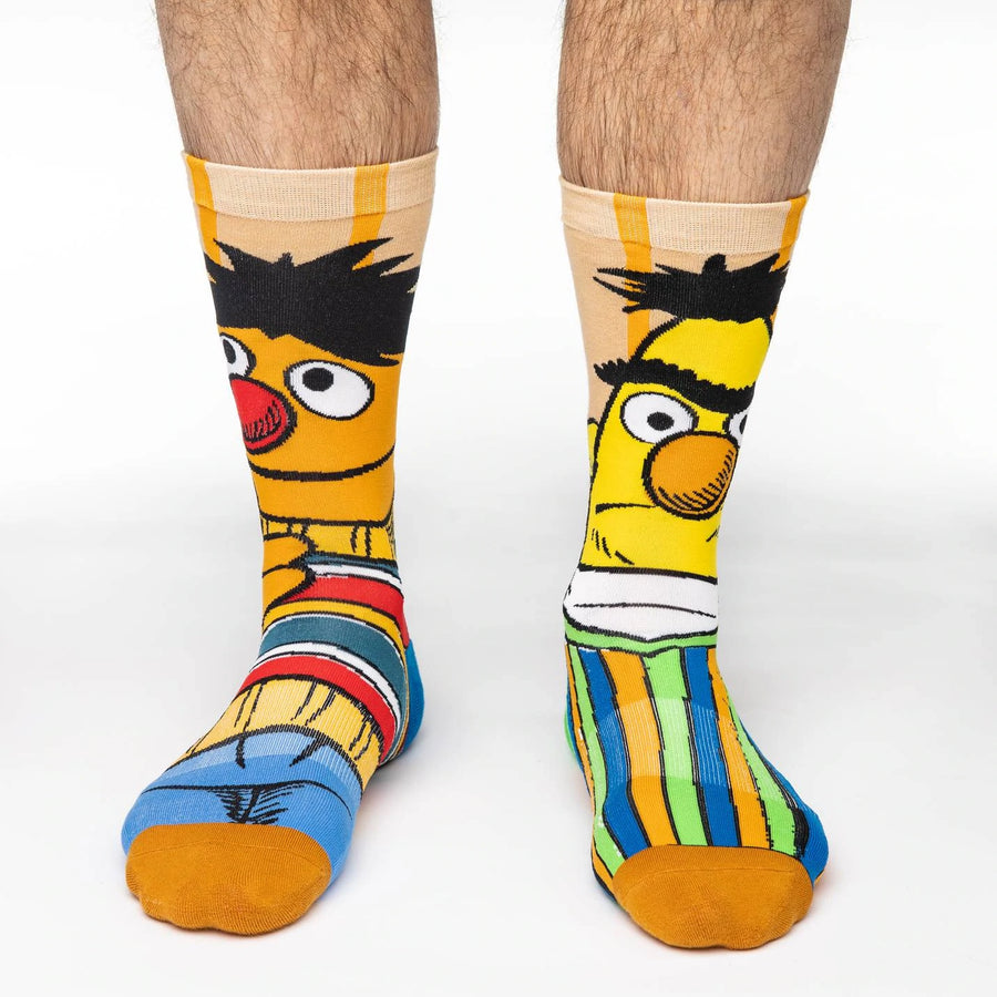 Men's Bert and Ernie Active Fit Crew Socks