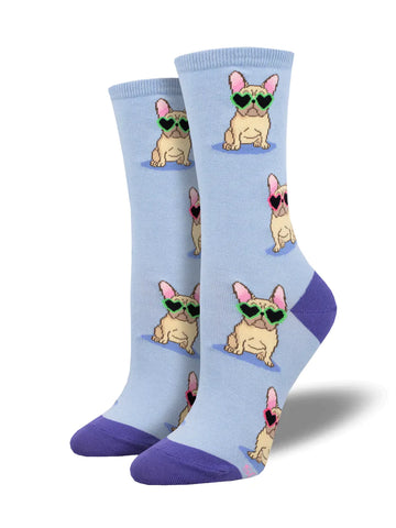 Women's Frenchie Fashion Crew Socks