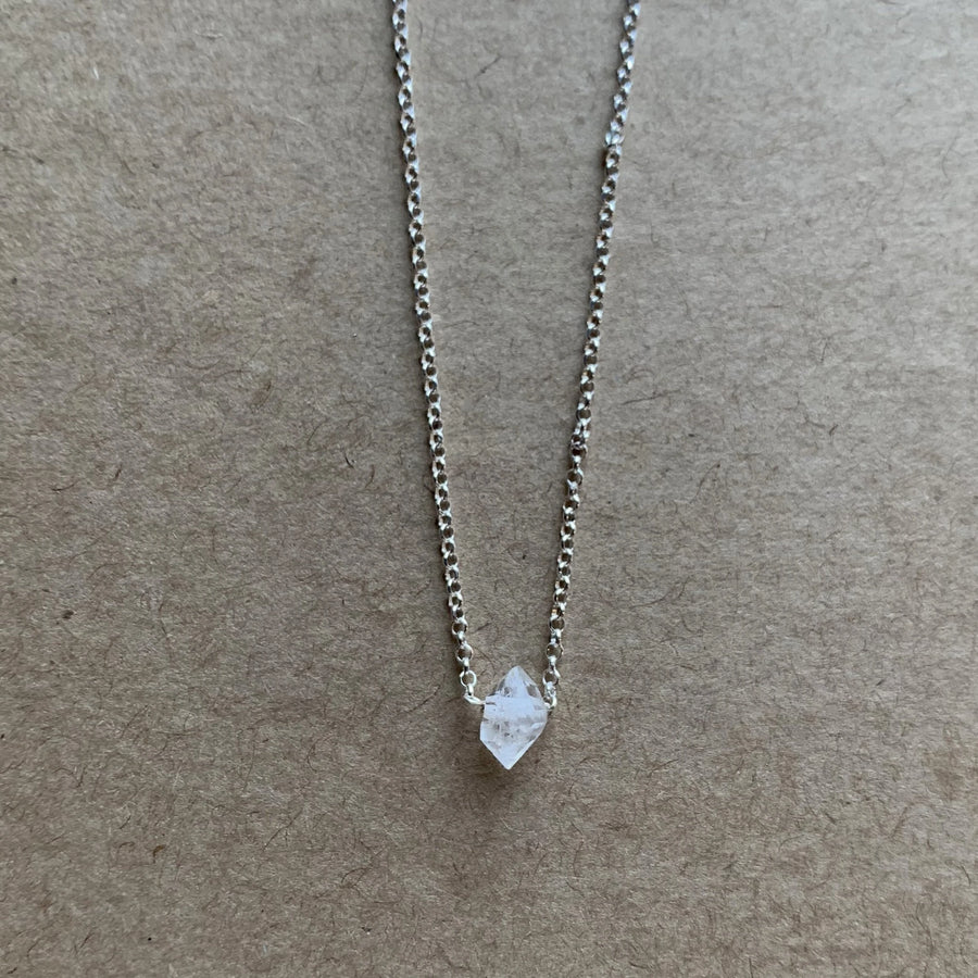 Silver Herkimer Necklace