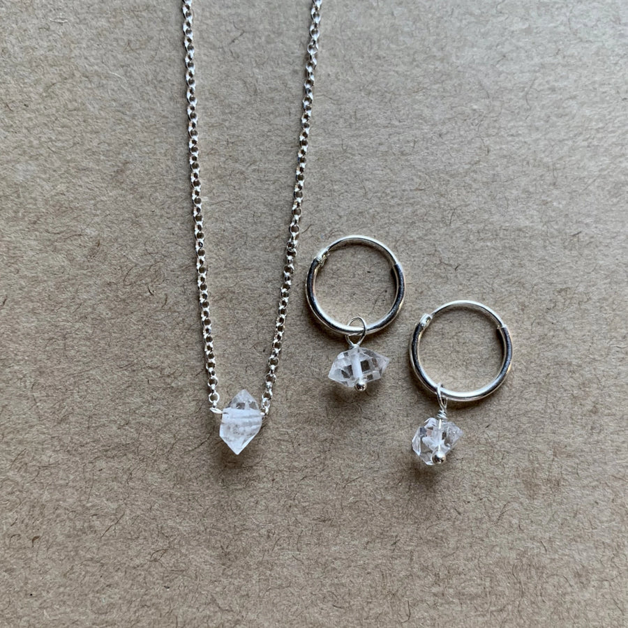 Silver Herkimer Necklace