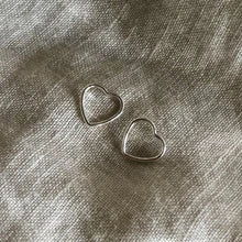 Open Heart Stud Earring