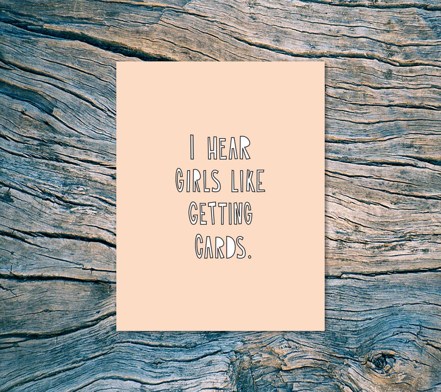 Girls Like Cards