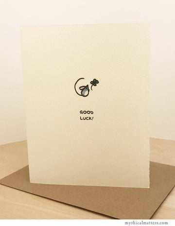 Good Luck Mouse Card