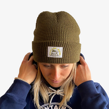 Tekapo Green Waffle Beanie