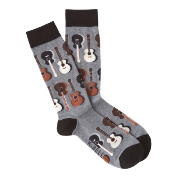 Men's Fashion Guitars Sock