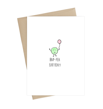 Hap-pea Birthday Card