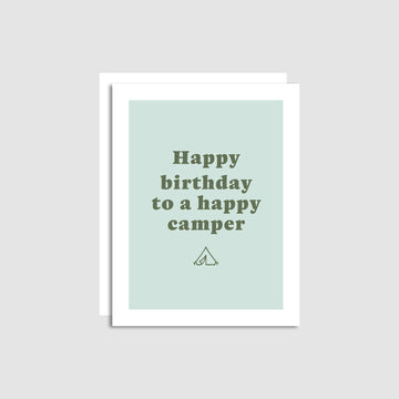 Happy Camper Birthday Card