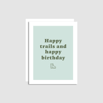 Happy Trails Birthday Card