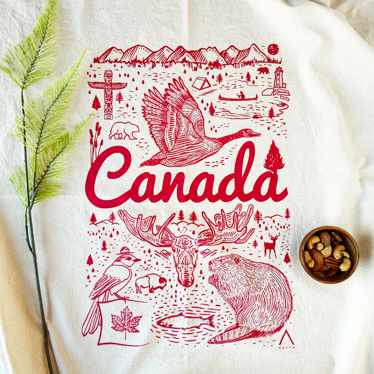 Canadiana Tea Towel