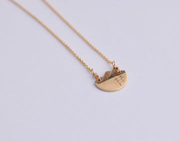 Horizons Necklace - Trees Gold
