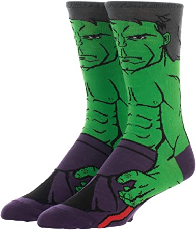 Men's Marvel Hulk Crew Socks