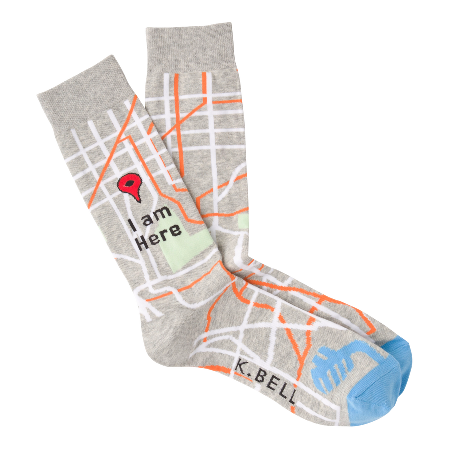 Men's I Am Here Fashion Crew Socks
