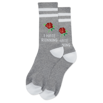 Ladies' Originals I Hate Running Crew Socks