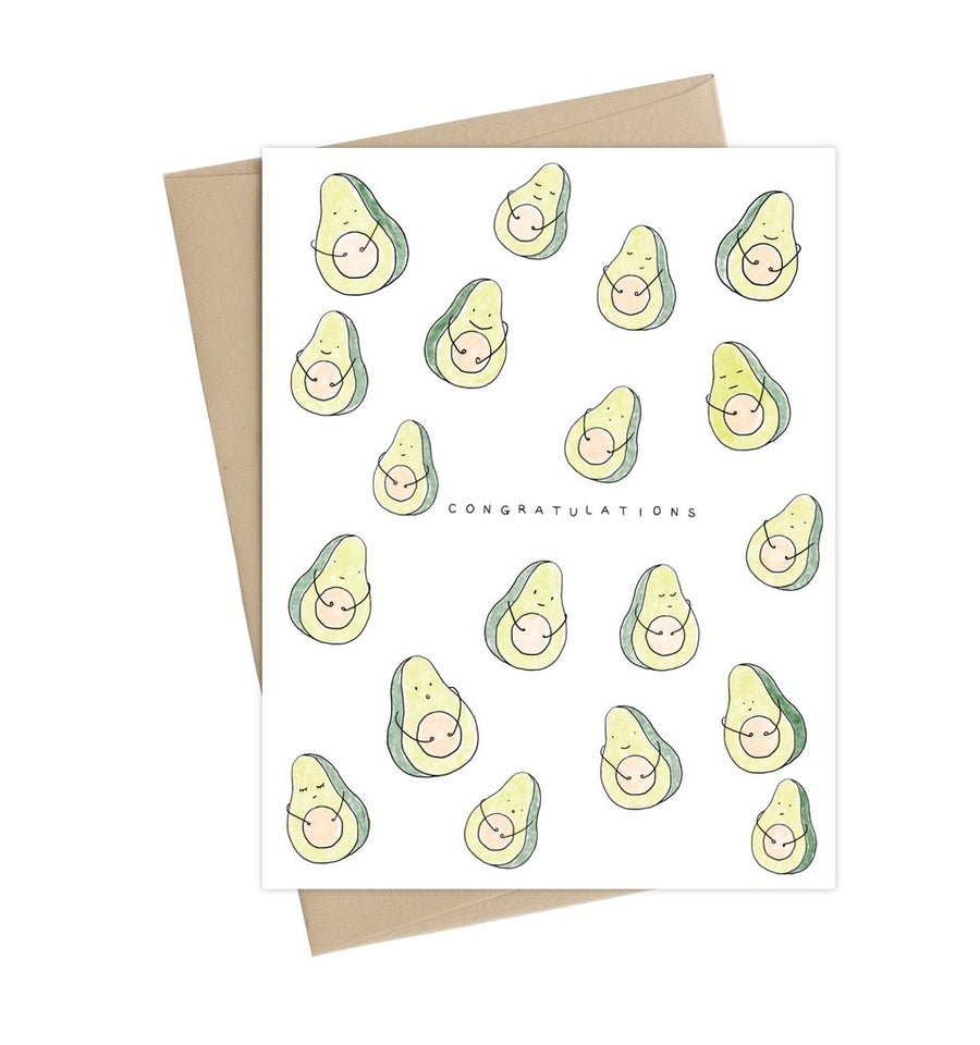 Avocado Pregnancy Card