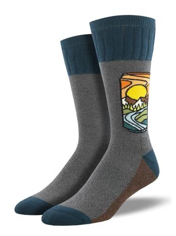 Brew With a View Men's Crew Socks
