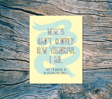 Interpretive Thanks Card