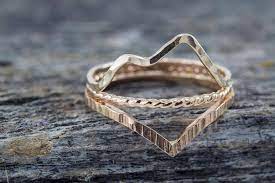 Mountain Landscape Ring Set