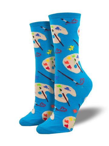 Women's Lovely Art Crew Socks