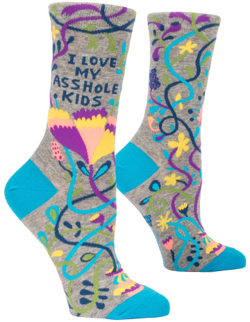 Women's Love My A**whole Kids Crew Socks