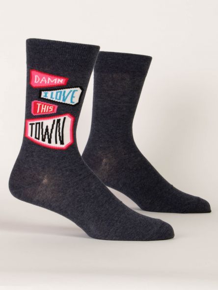 Men's Love This Town Crew Socks