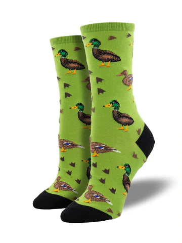 Women's Lucky Ducks Crew Socks