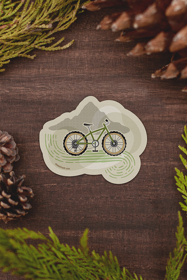 Mountain High Bike Vinyl Sticker