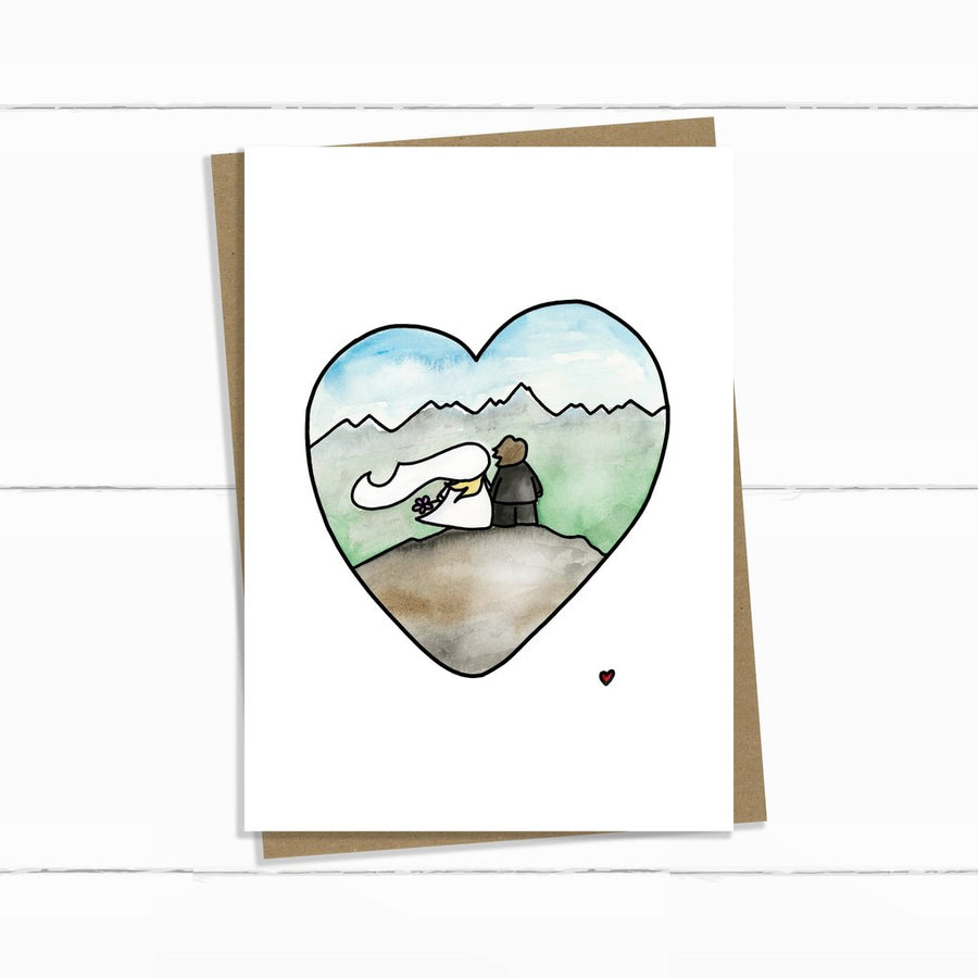 Mountain Wedding Card