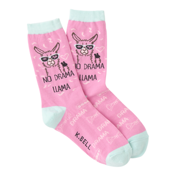 Women's No Drama Llama Crew Socks