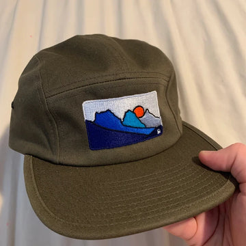 Three Sisters 5 Panel Cap - Olive