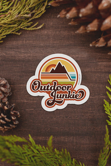 Outdoor Junkie Vinyl Sticker