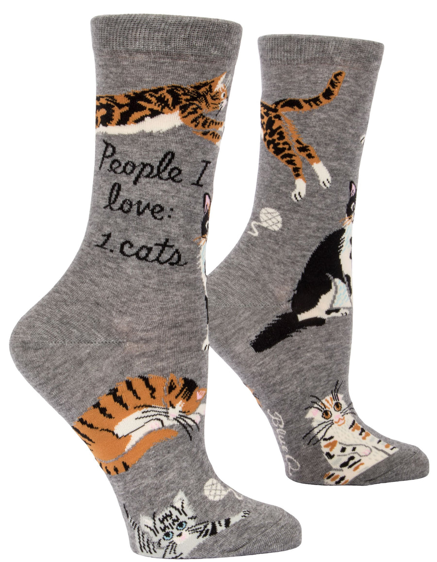 Women's People I Love Crew Socks