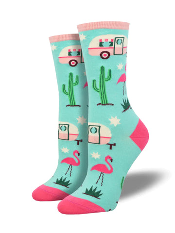 Women's Retro Camper Crew Socks