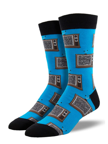 Men's Retro TV Crew Socks