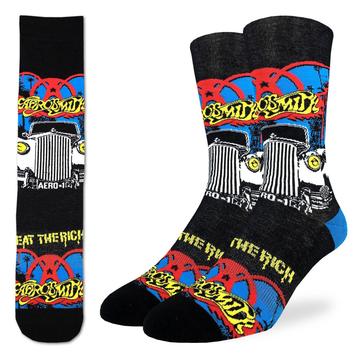 Men's Aerosmith Eat The Rich Active Fit Crew Socks
