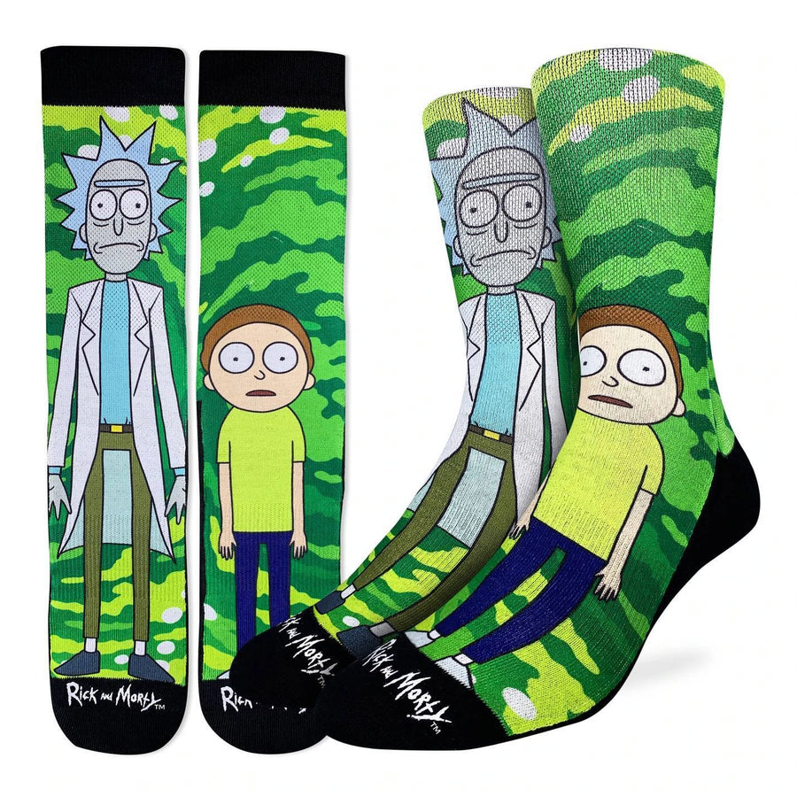 Men's Rick & Morty Active Fit Crew Socks