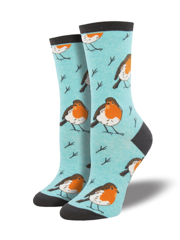 Women's Robin Your Heart Crew Socks