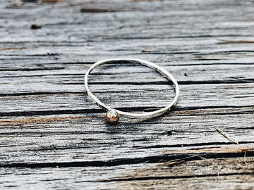 Rose Gold Moon Ring