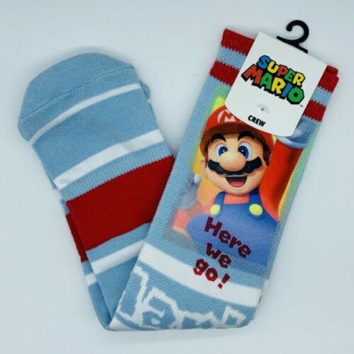 Men's Super Mario Mixed Media Crew Socks