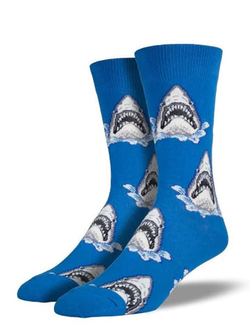 Men's Shark Attack Crew Socks