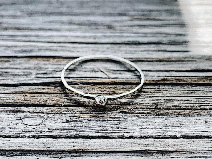Silver Moon Ring