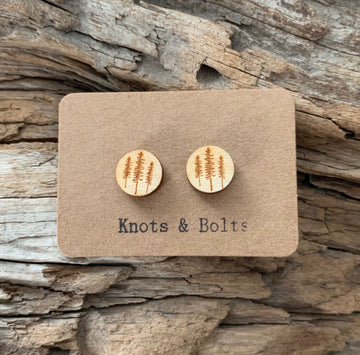 Sitka Tree Stud Earrings
