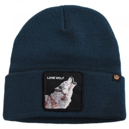 Dark Navy Wolf Man Toque