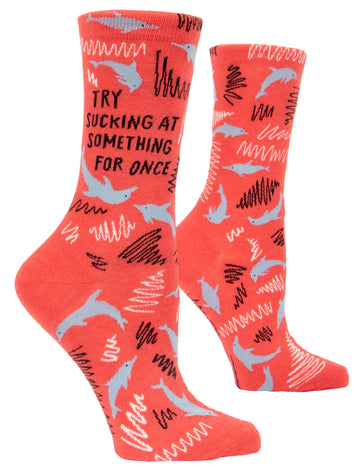 Women's Sucking at Something Crew Socks