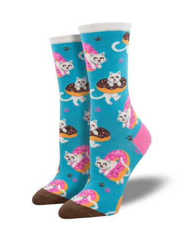 Women's Sweet Treat Kitties Crew Socks