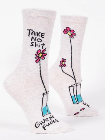 Women's Take no Sh*t Crew Socks